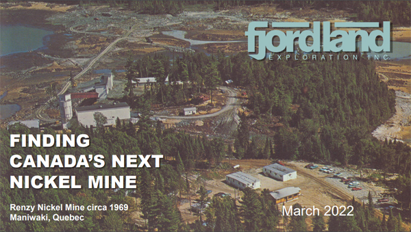 Fjordland Investor Presentation - March 2022